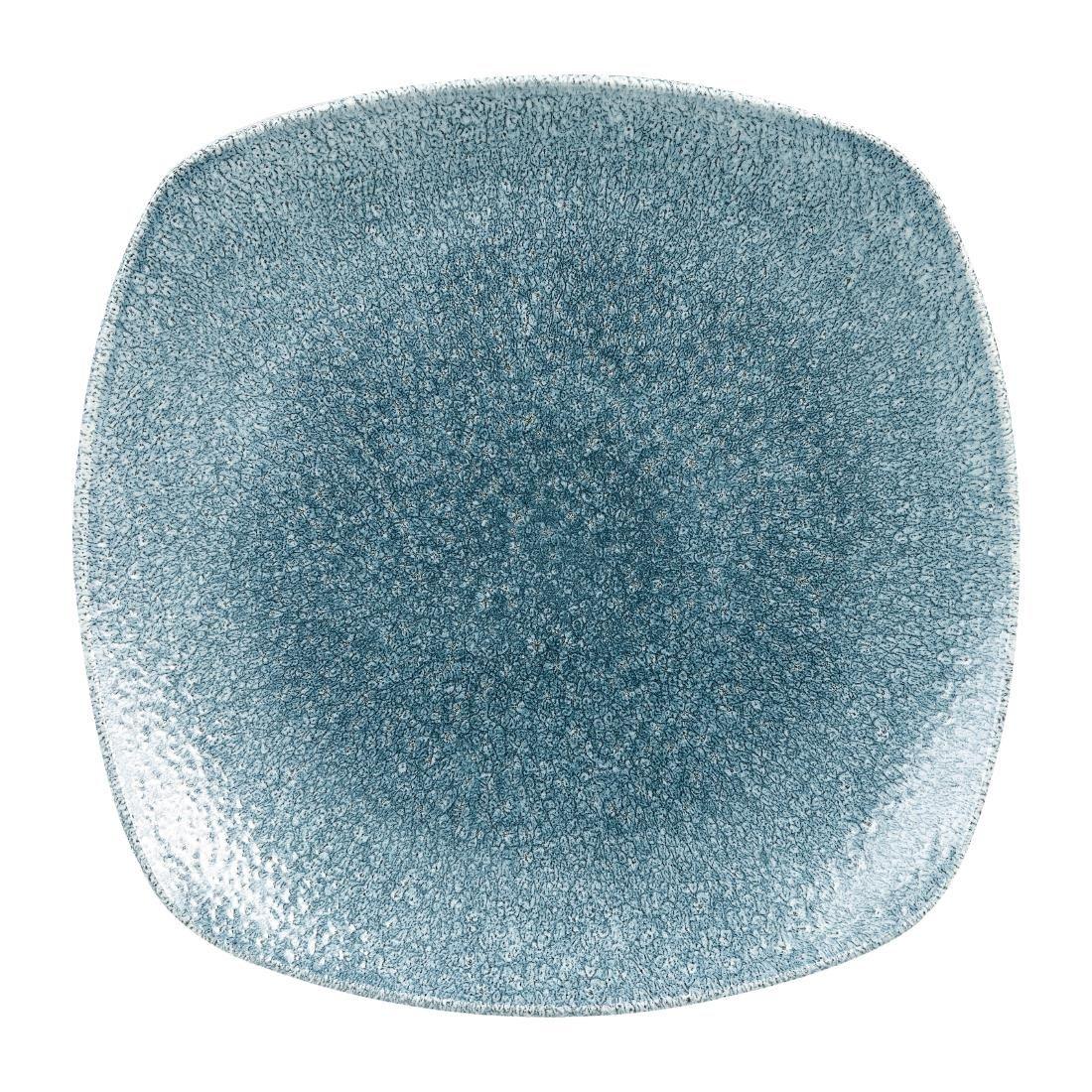 HC781 Churchill Studio Prints Raku Rectangular Plates Topaz Blue 215mm (Pack of 12) - JD Catering Equipment Solutions Ltd