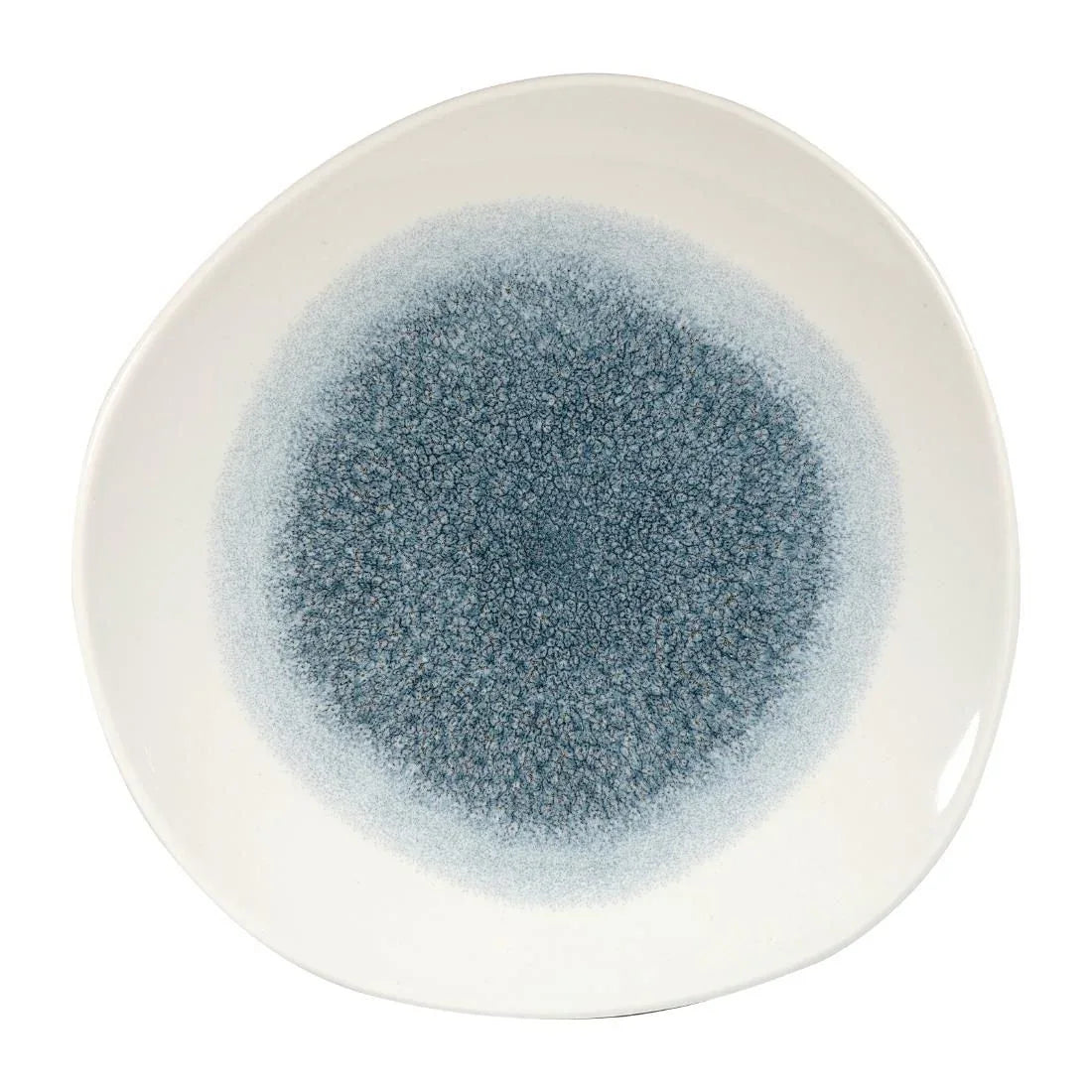 DY222 Churchill Studio Prints Raku Round Trace Plates Topaz Blue 286mm (Pack of 12) - JD Catering Equipment Solutions Ltd