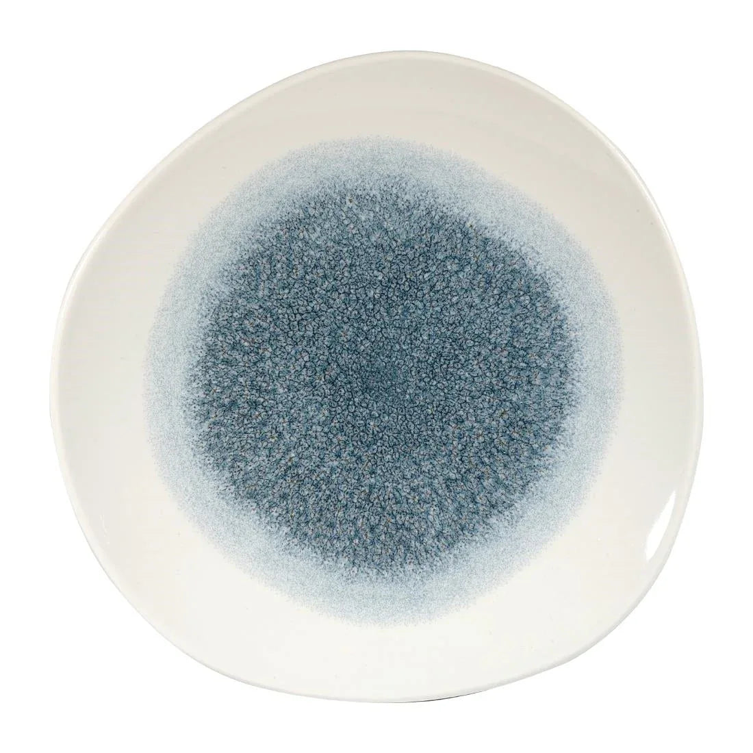 DY222 Churchill Studio Prints Raku Round Trace Plates Topaz Blue 286mm (Pack of 12) - JD Catering Equipment Solutions Ltd