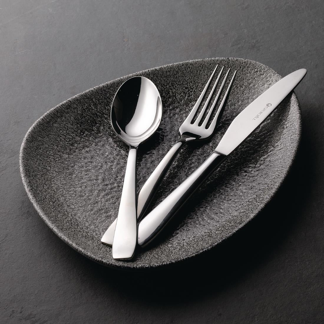Churchill Studio Prints Raku Triangular Plates Quartz Black 200mm (Pack of 12) JD Catering Equipment Solutions Ltd