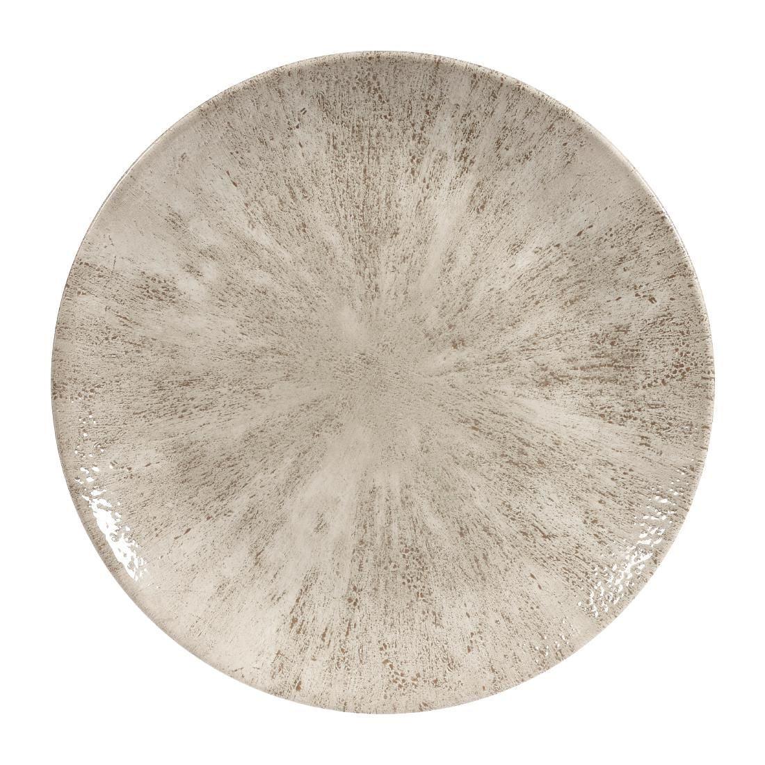 DW791 Churchill Studio Prints Stone Coupe Plates Agate Grey 260mm (Pack of 12) - JD Catering Equipment Solutions Ltd