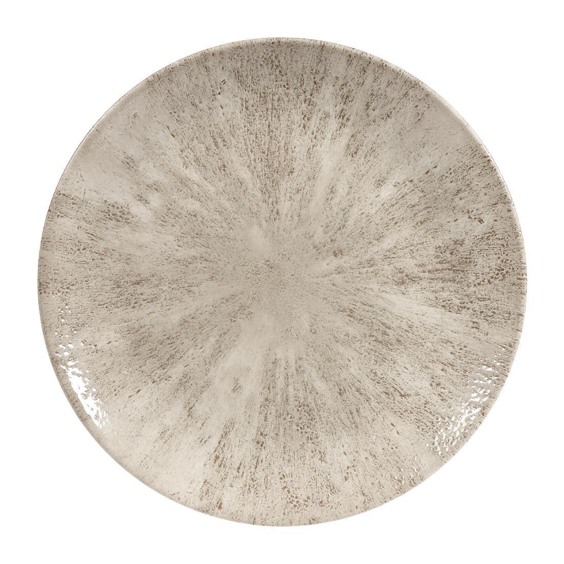 DW791 Churchill Studio Prints Stone Coupe Plates Agate Grey 260mm (Pack of 12) - JD Catering Equipment Solutions Ltd