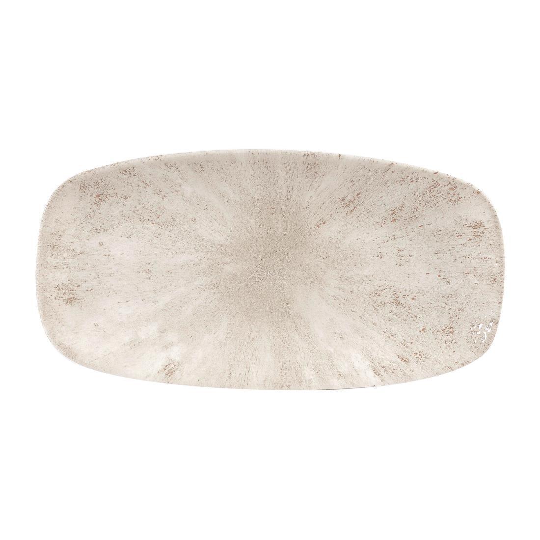 DW390 Churchill Studio Prints Stone Rectangular Plates Agate Grey 153 x 298mm - JD Catering Equipment Solutions Ltd