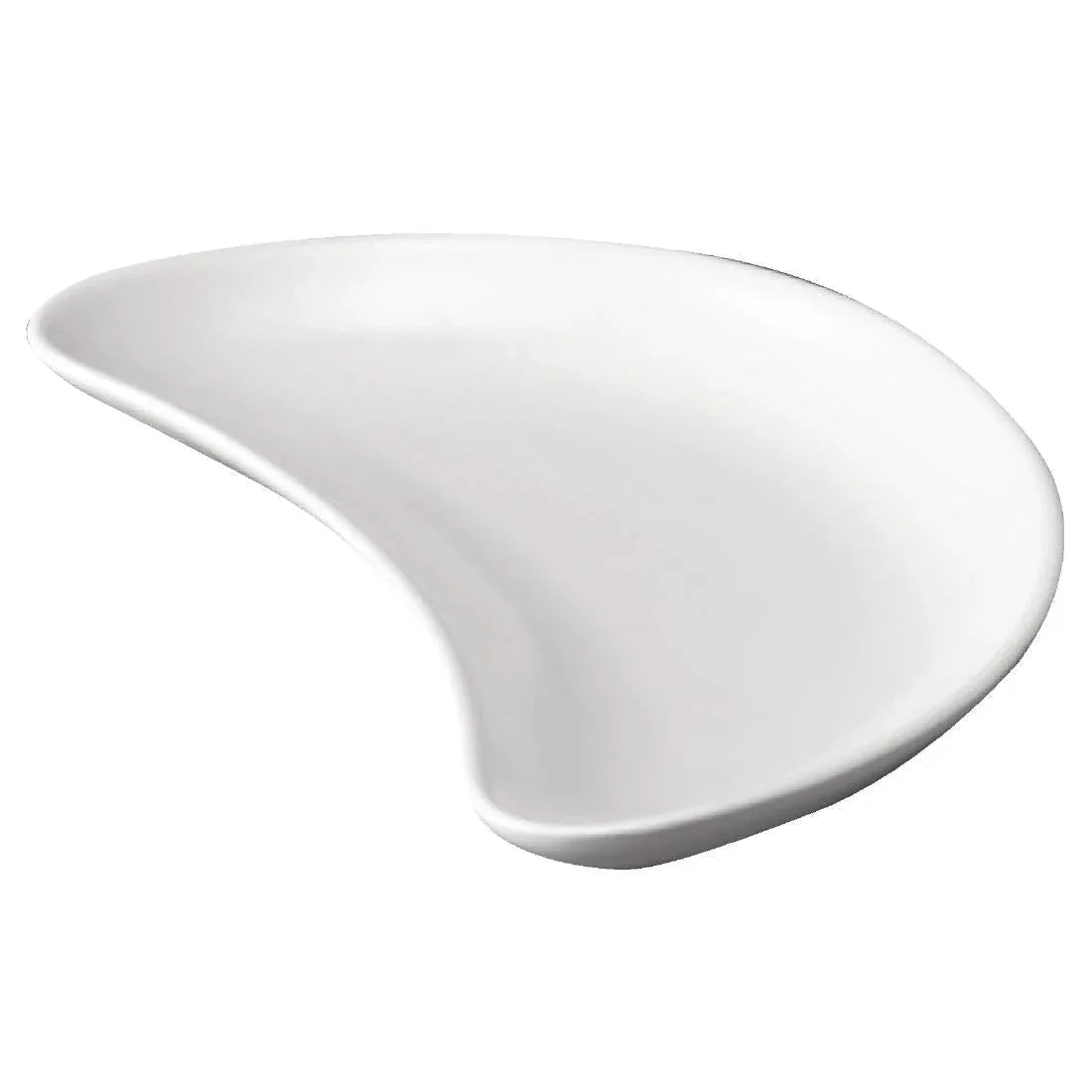 P618 Churchill Whiteware Crescent Salad Plates 202mm (Pack of 12) - JD Catering Equipment Solutions Ltd