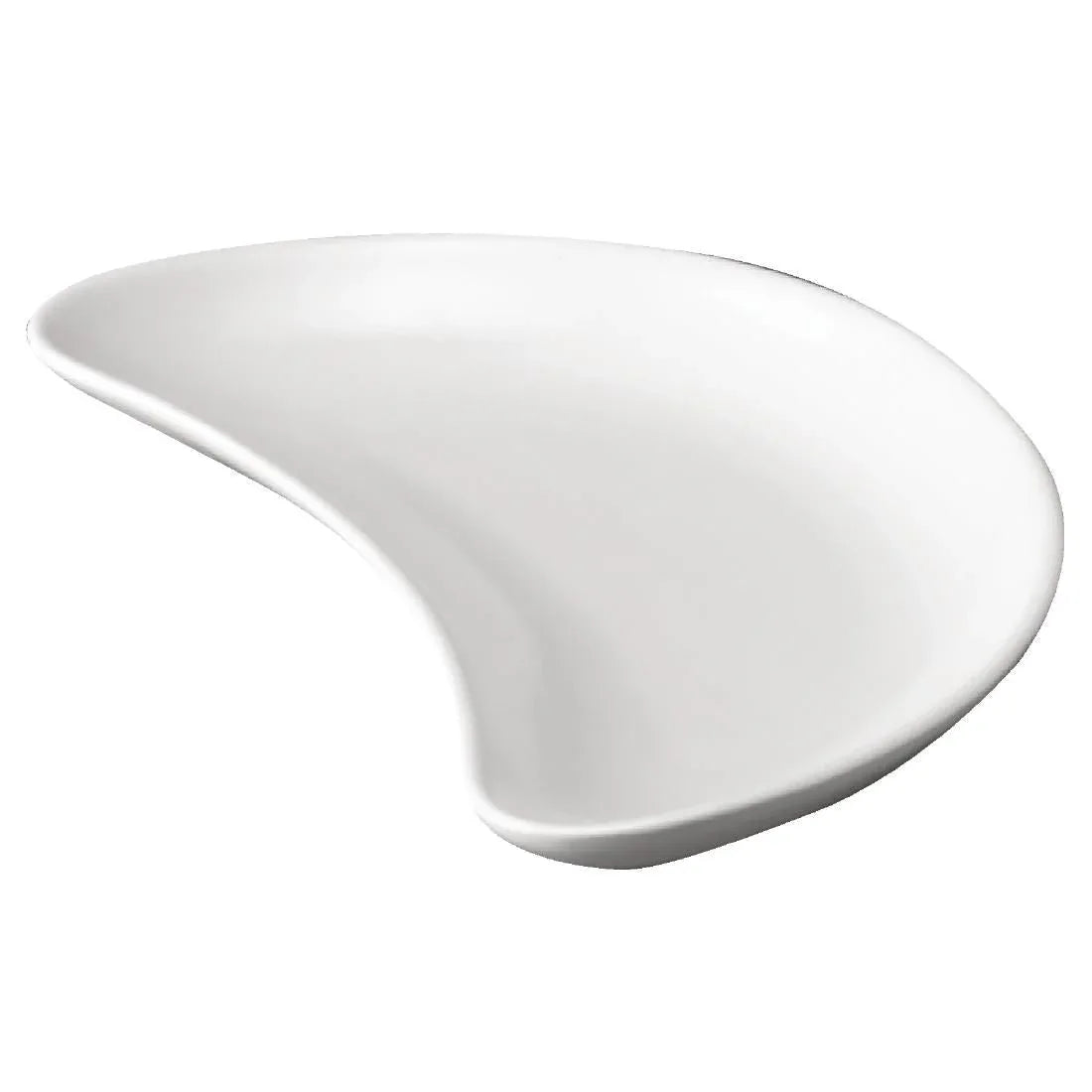P618 Churchill Whiteware Crescent Salad Plates 202mm (Pack of 12) - JD Catering Equipment Solutions Ltd