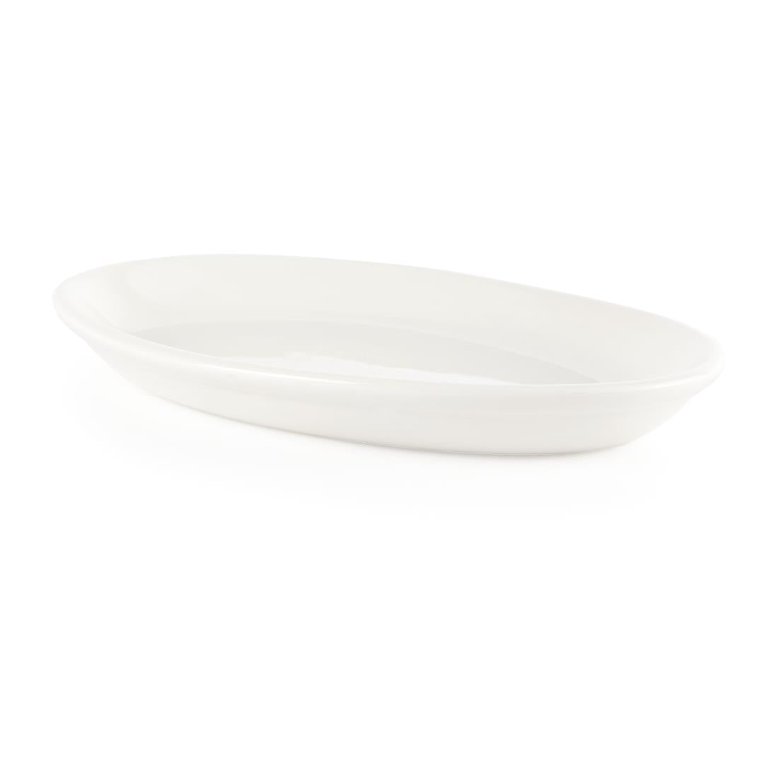 Churchill Whiteware Oval Platters 202mm (Pack of 12) JD Catering Equipment Solutions Ltd