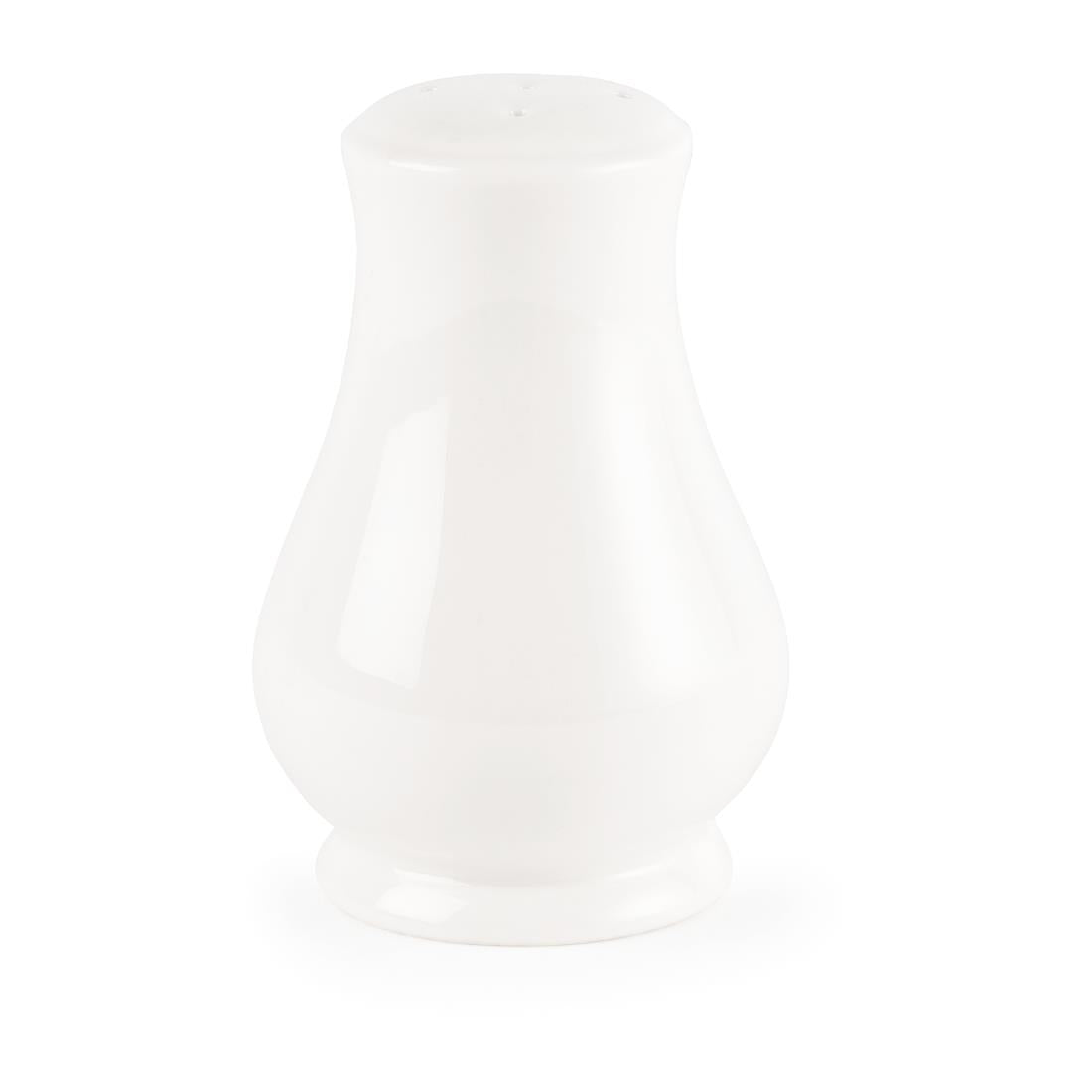 Churchill Whiteware Sandringham Pepper Shakers 82mm (Pack of 12) JD Catering Equipment Solutions Ltd