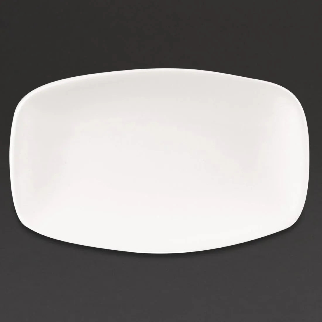 DW345 Churchill X Squared Oblong Plates White 121 x 200mm (Pack of 12) - JD Catering Equipment Solutions Ltd