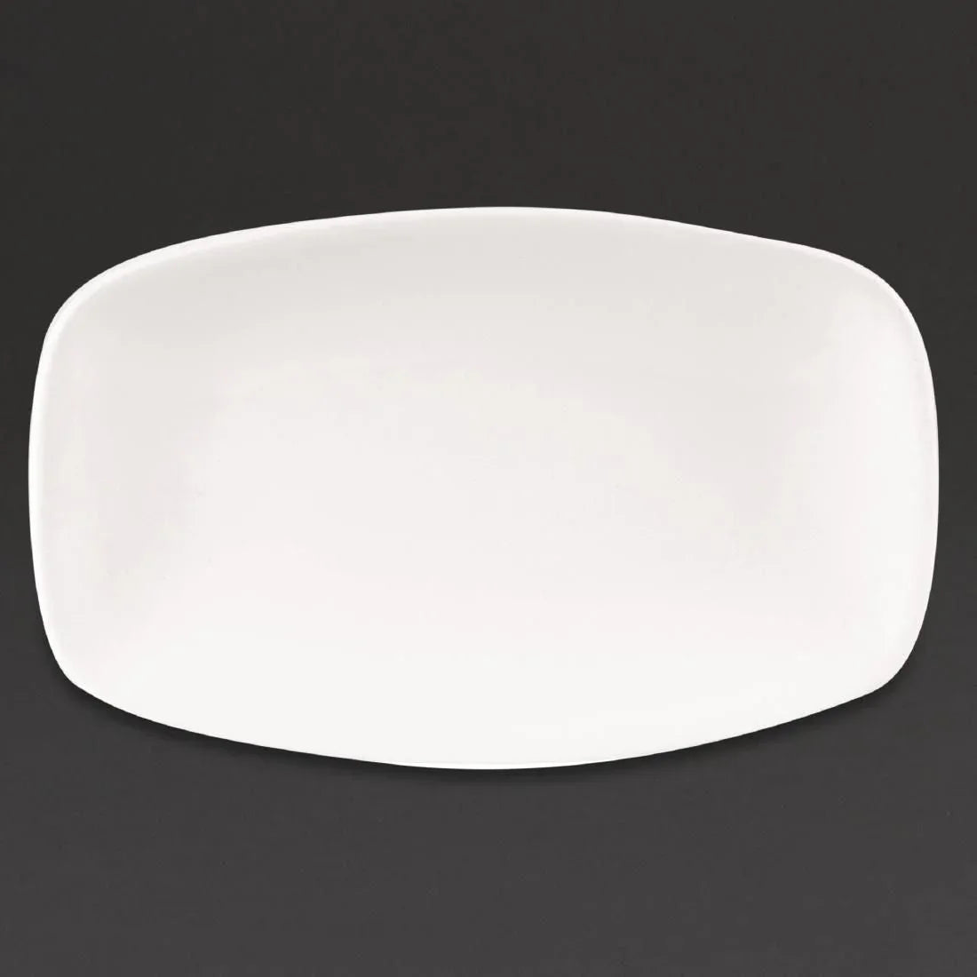 DW345 Churchill X Squared Oblong Plates White 121 x 200mm (Pack of 12) - JD Catering Equipment Solutions Ltd