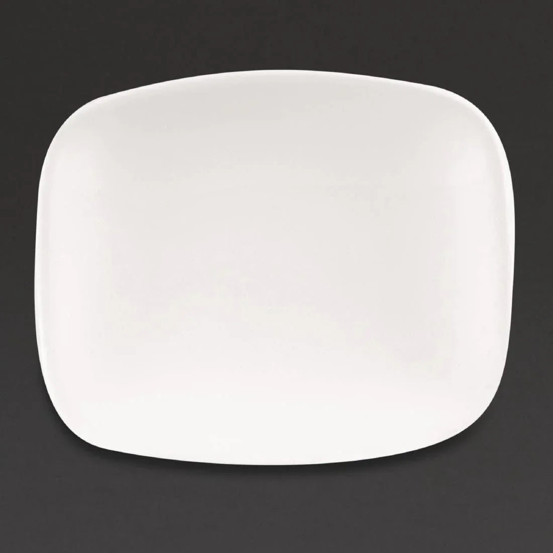 DW343 Churchill X Squared Oblong Plates White 126 x 154mm (Pack of 12) - JD Catering Equipment Solutions Ltd