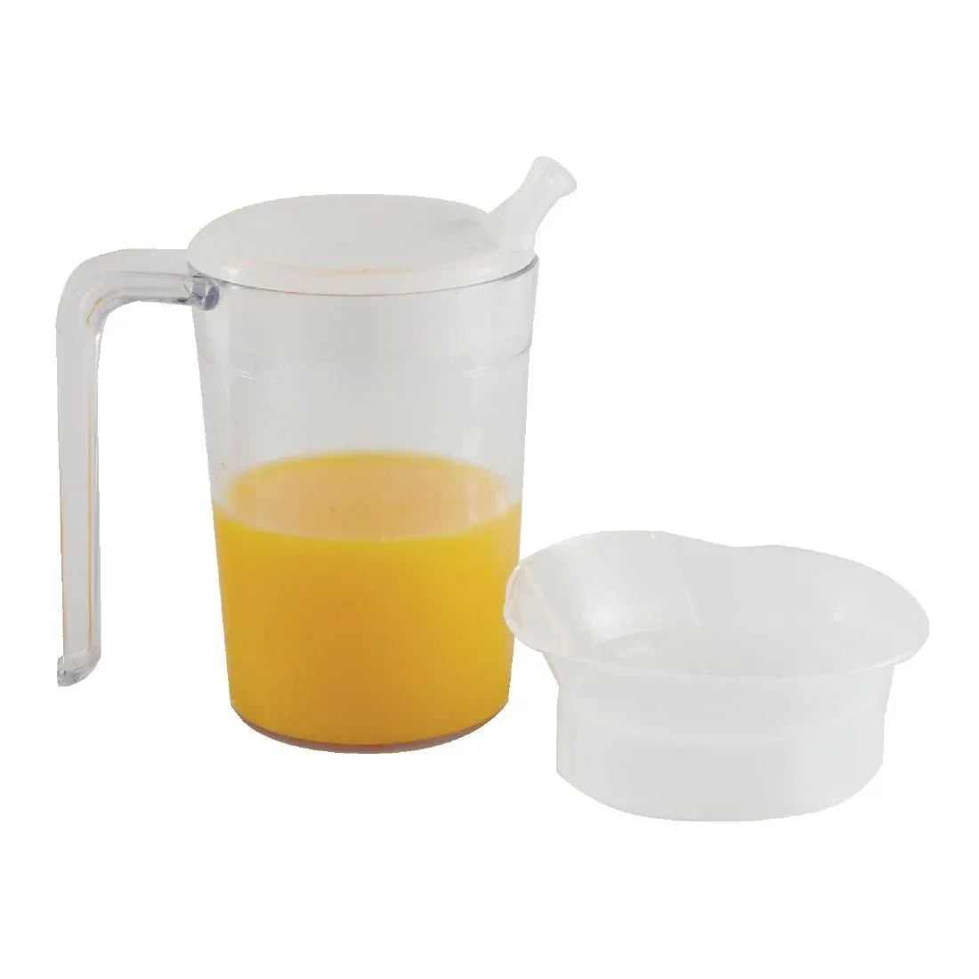Clear Mug with Handle & 2 lids JD Catering Equipment Solutions Ltd
