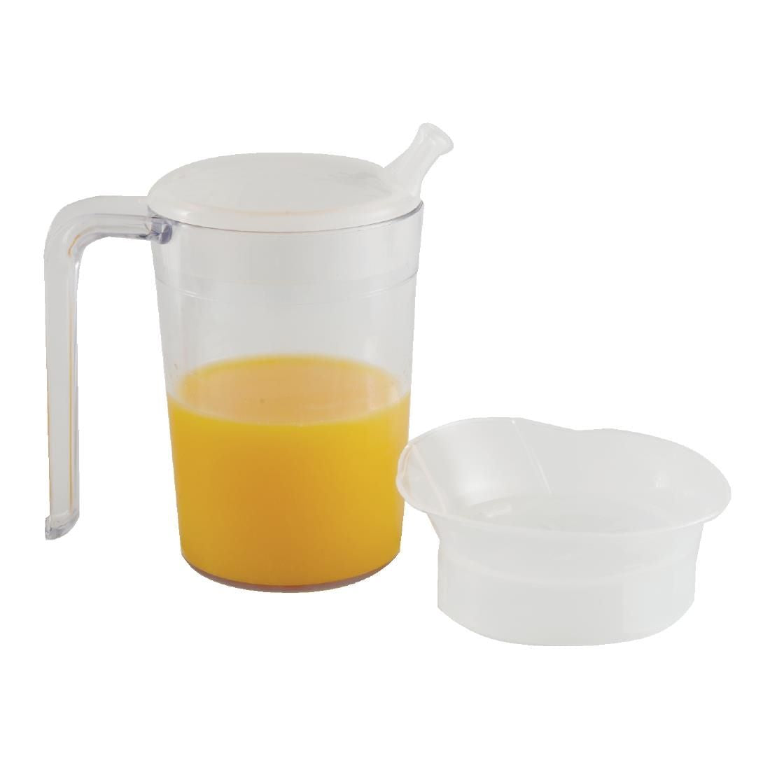 Clear Mug with Handle & 2 lids JD Catering Equipment Solutions Ltd