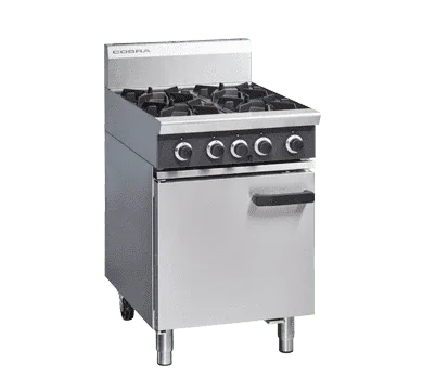 Cobra CR6D - 600mm Four Burner Natural Range Static Oven JD Catering Equipment Solutions Ltd