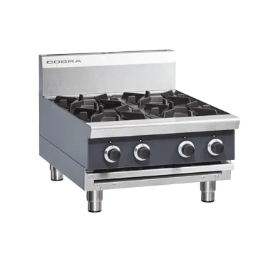 Cobra Countertop Natural/LPG Hob Four Burner C6D-B - JD Catering Equipment Solutions Ltd