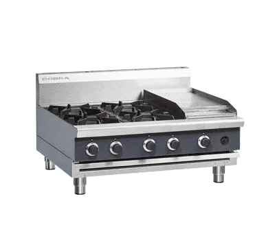 Cobra Countertop Natural/LPG Hob with Griddle C9C-B - JD Catering Equipment Solutions Ltd