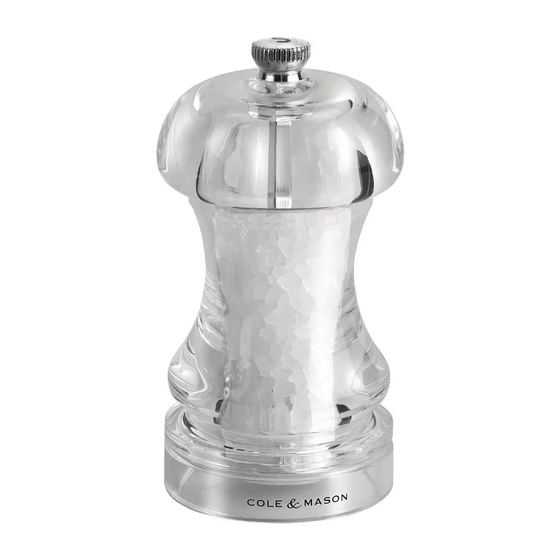 GC542 Cole & Mason Acrylic Salt/Pepper Mill Capstan 4.5in - JD Catering Equipment Solutions Ltd
