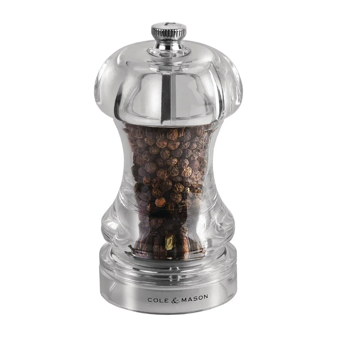 GC542 Cole & Mason Acrylic Salt/Pepper Mill Capstan 4.5in - JD Catering Equipment Solutions Ltd