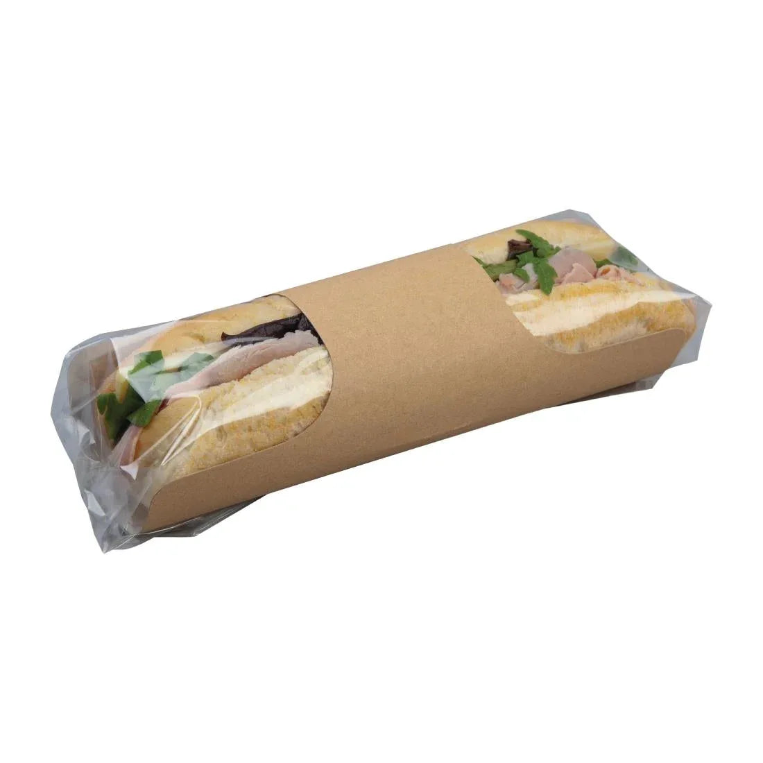 FA386 Colpac Clasp Clip Recyclable Kraft Baguette Packs (Pack of 500) - JD Catering Equipment Solutions Ltd