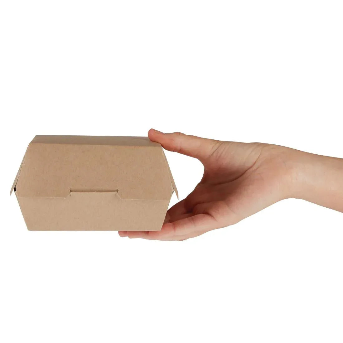 GE803 Colpac Compostable Kraft Burger Boxes Large 135mm (Pack of 250) - JD Catering Equipment Solutions Ltd