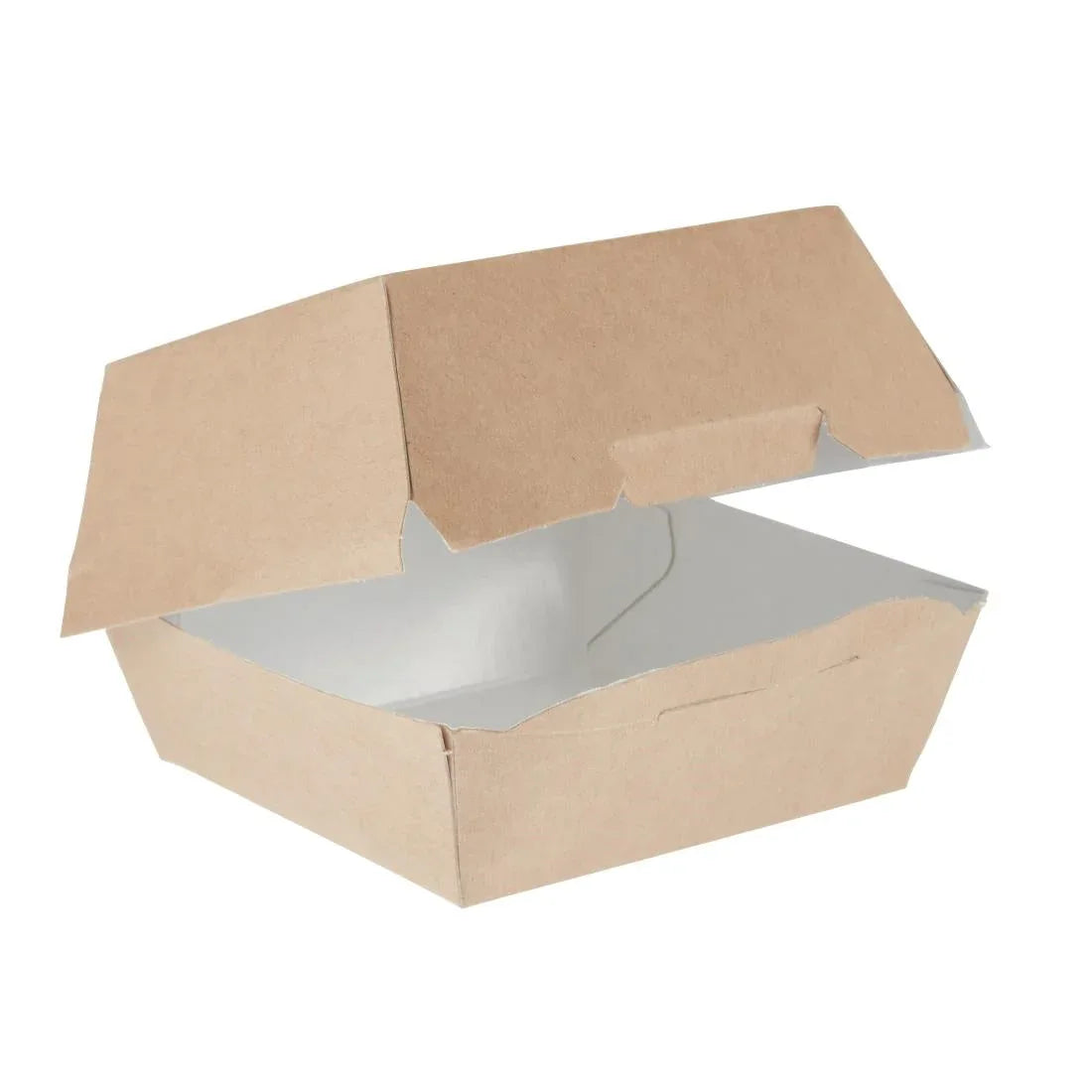 GE802 Colpac Compostable Kraft Burger Boxes Small 108mm (Pack of 250) - JD Catering Equipment Solutions Ltd