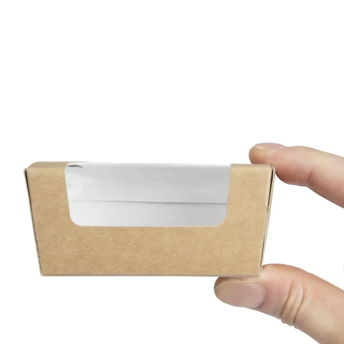 FA360 Colpac Compostable Kraft Cake Boxes With Window Small (Pack of 500) - JD Catering Equipment Solutions Ltd