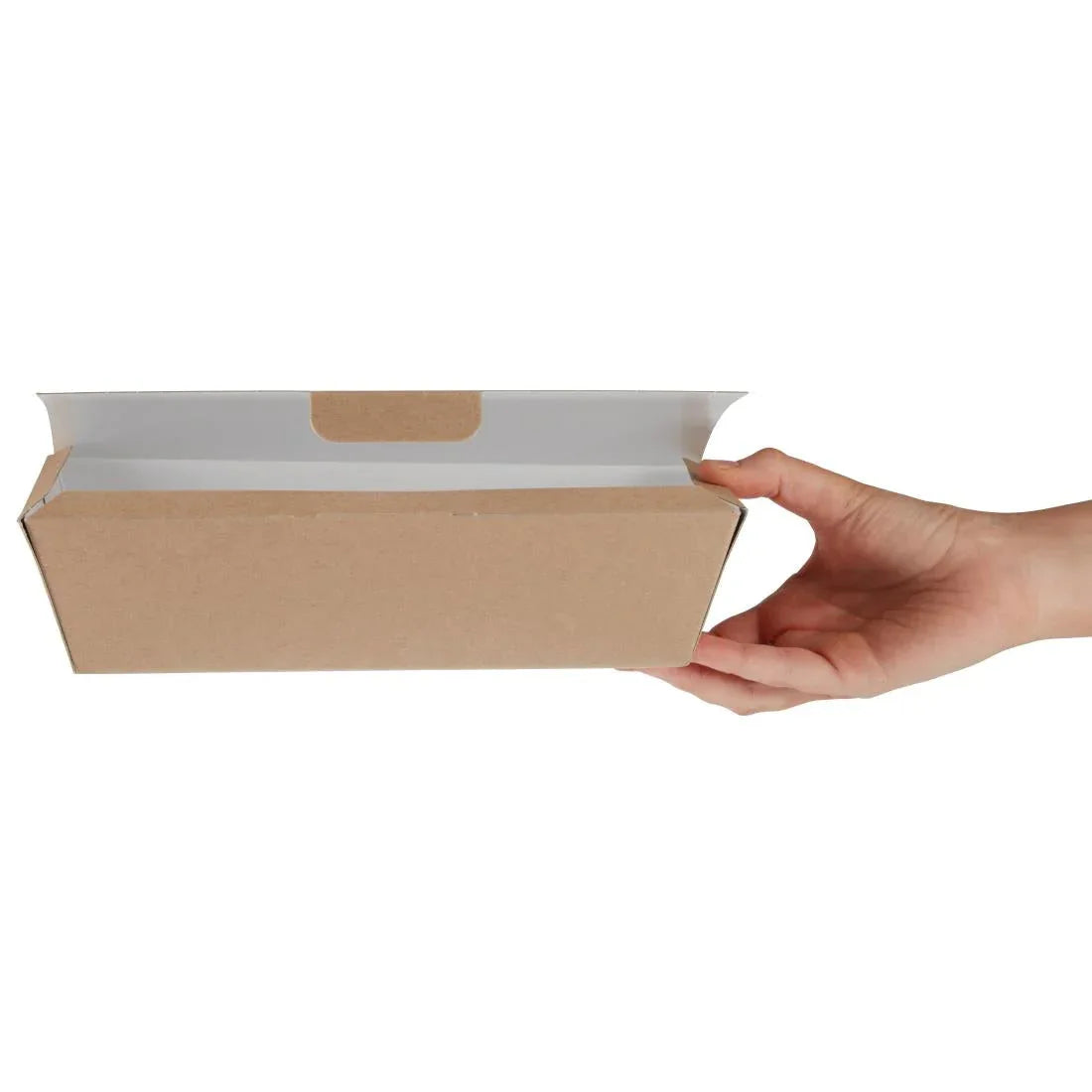 FA363 Colpac Compostable Kraft Food Boxes 250mm (Pack of 150) - JD Catering Equipment Solutions Ltd