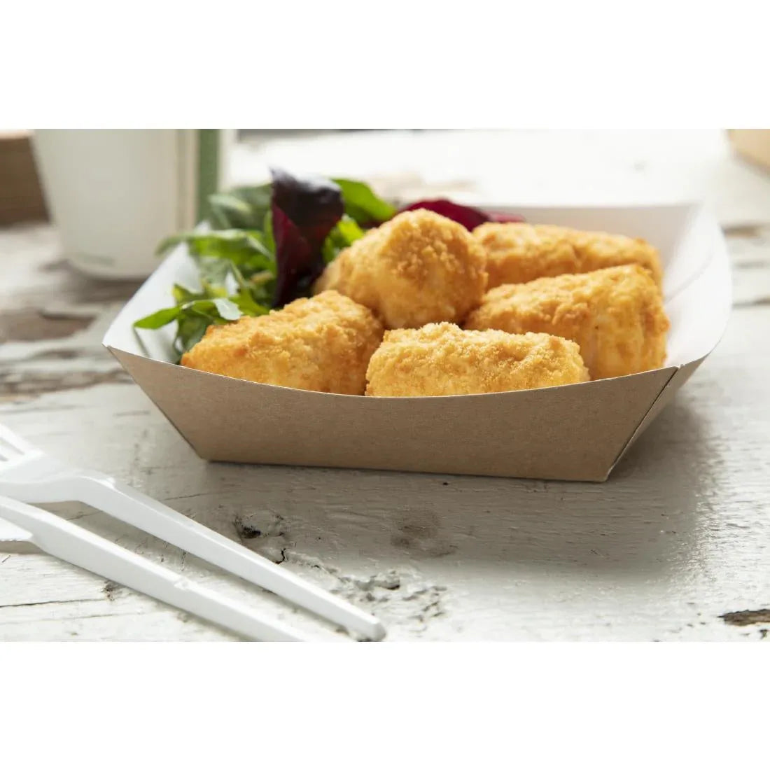 CK936 Colpac Compostable Kraft Food Trays (Pack of 500) - JD Catering Equipment Solutions Ltd