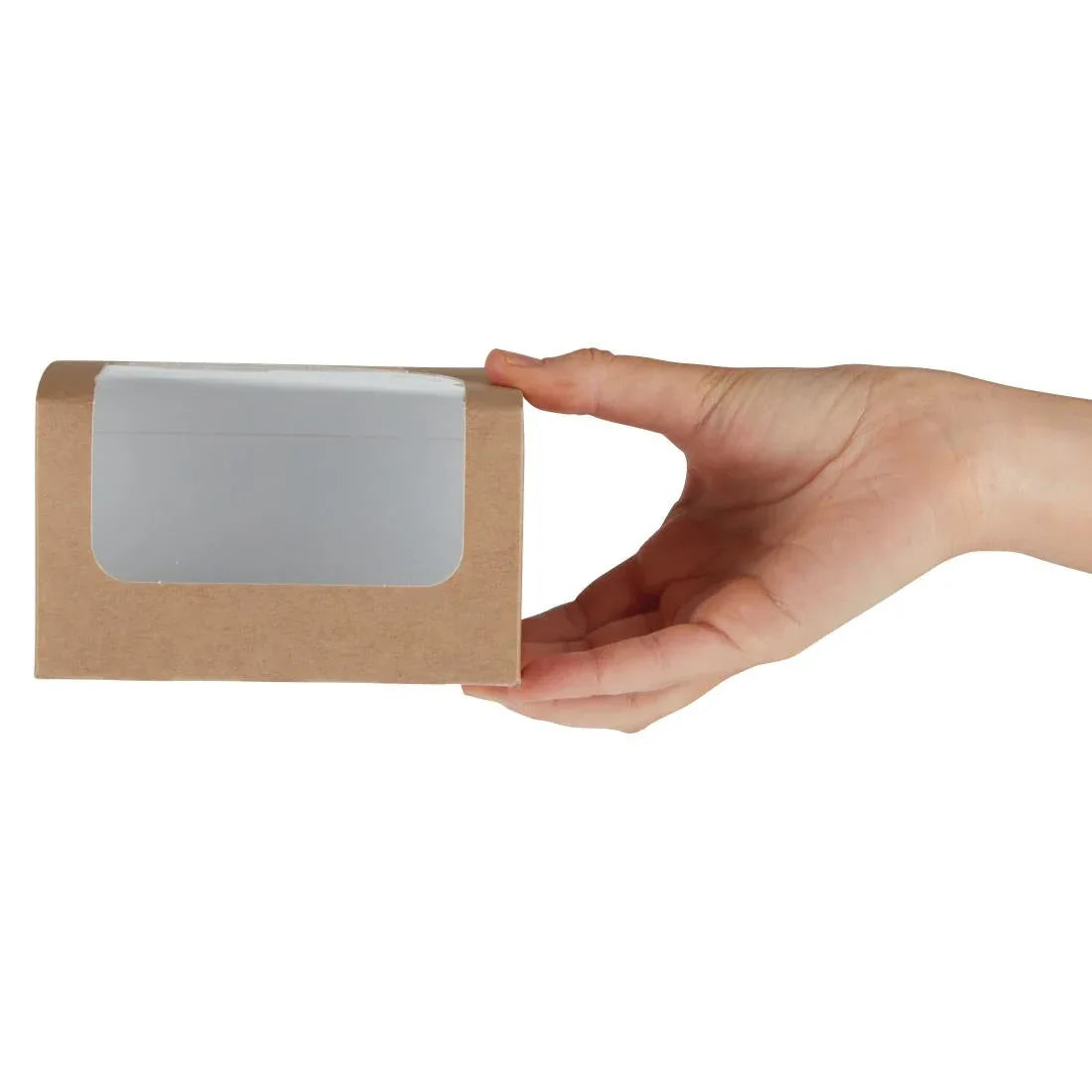 FA385 Colpac Compostable Kraft Sandwich Packs With PLA Window (Pack of 500) - JD Catering Equipment Solutions Ltd