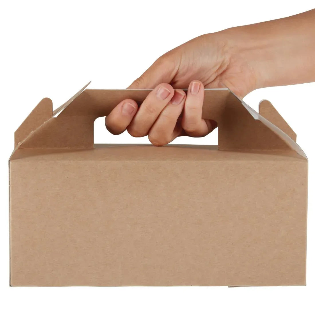 FA361 Colpac Recyclable Kraft Gable Boxes (Pack of 125) - JD Catering Equipment Solutions Ltd