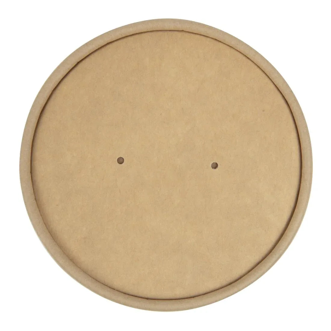 FA368 Colpac Recyclable Kraft Microwavable Soup Cup Lids 450ml / 16oz (Pack of 500) - JD Catering Equipment Solutions Ltd