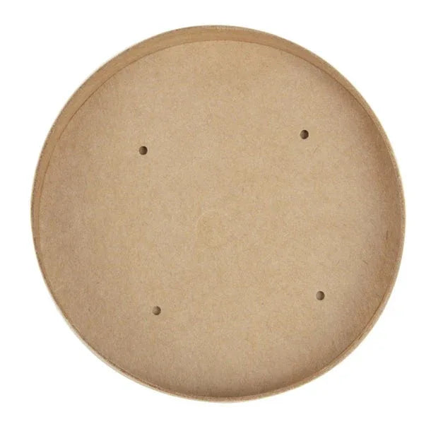 FA368 Colpac Recyclable Kraft Microwavable Soup Cup Lids 450ml / 16oz (Pack of 500) - JD Catering Equipment Solutions Ltd