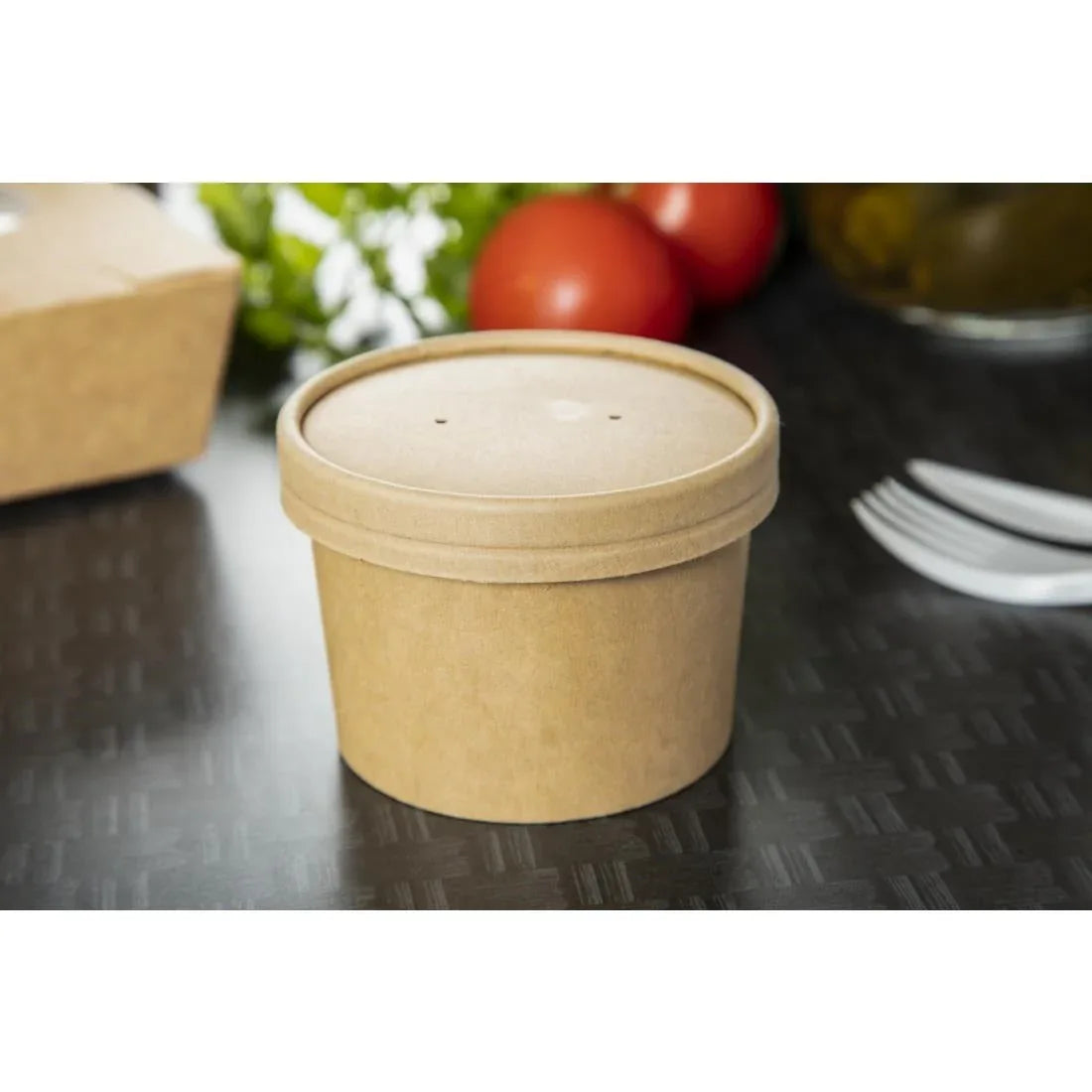 FA366 Colpac Recyclable Kraft Microwavable Soup Cups (Pack of 500) - JD Catering Equipment Solutions Ltd