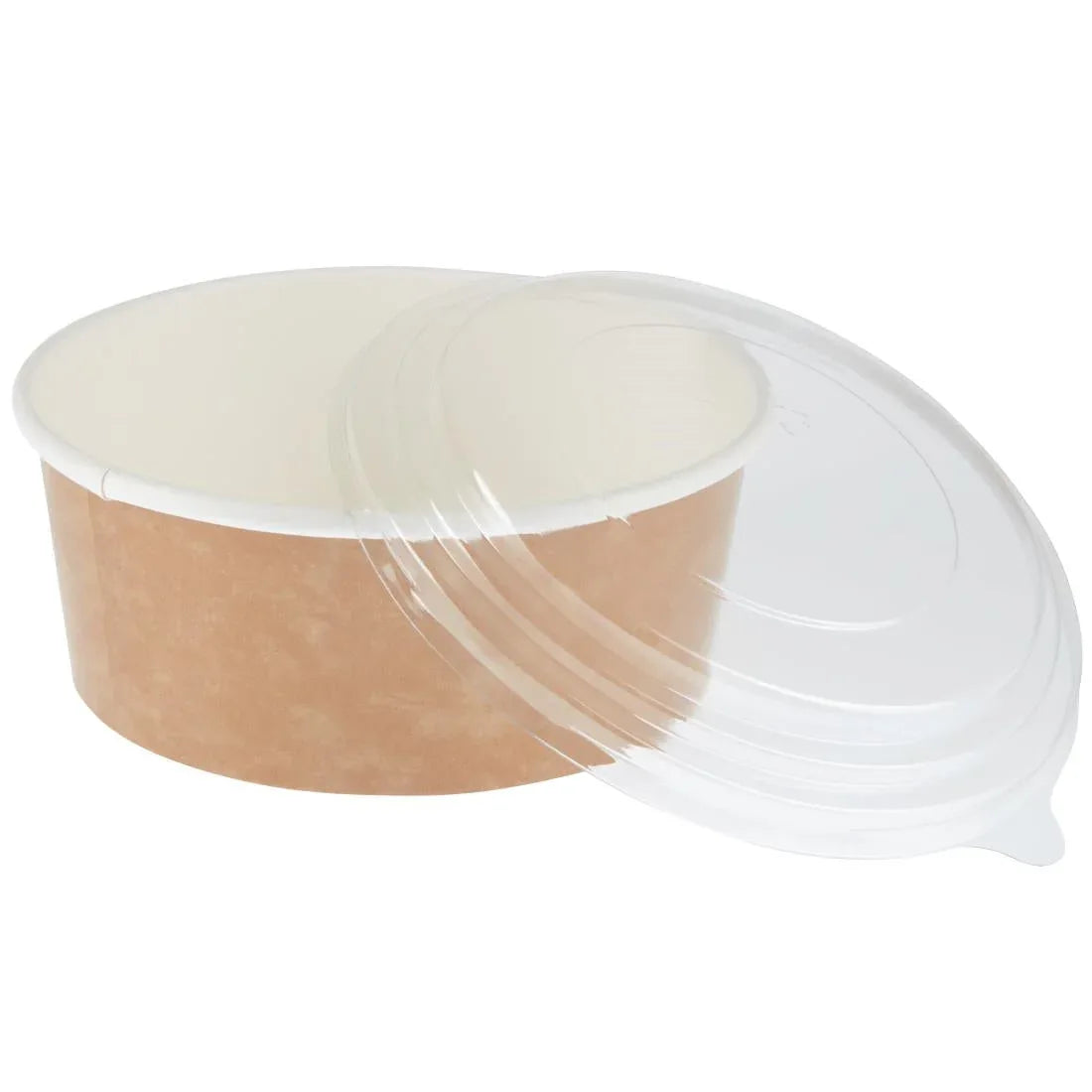 FA373 Colpac Recyclable Kraft Salad Pots With Lid (Pack of 150) - JD Catering Equipment Solutions Ltd