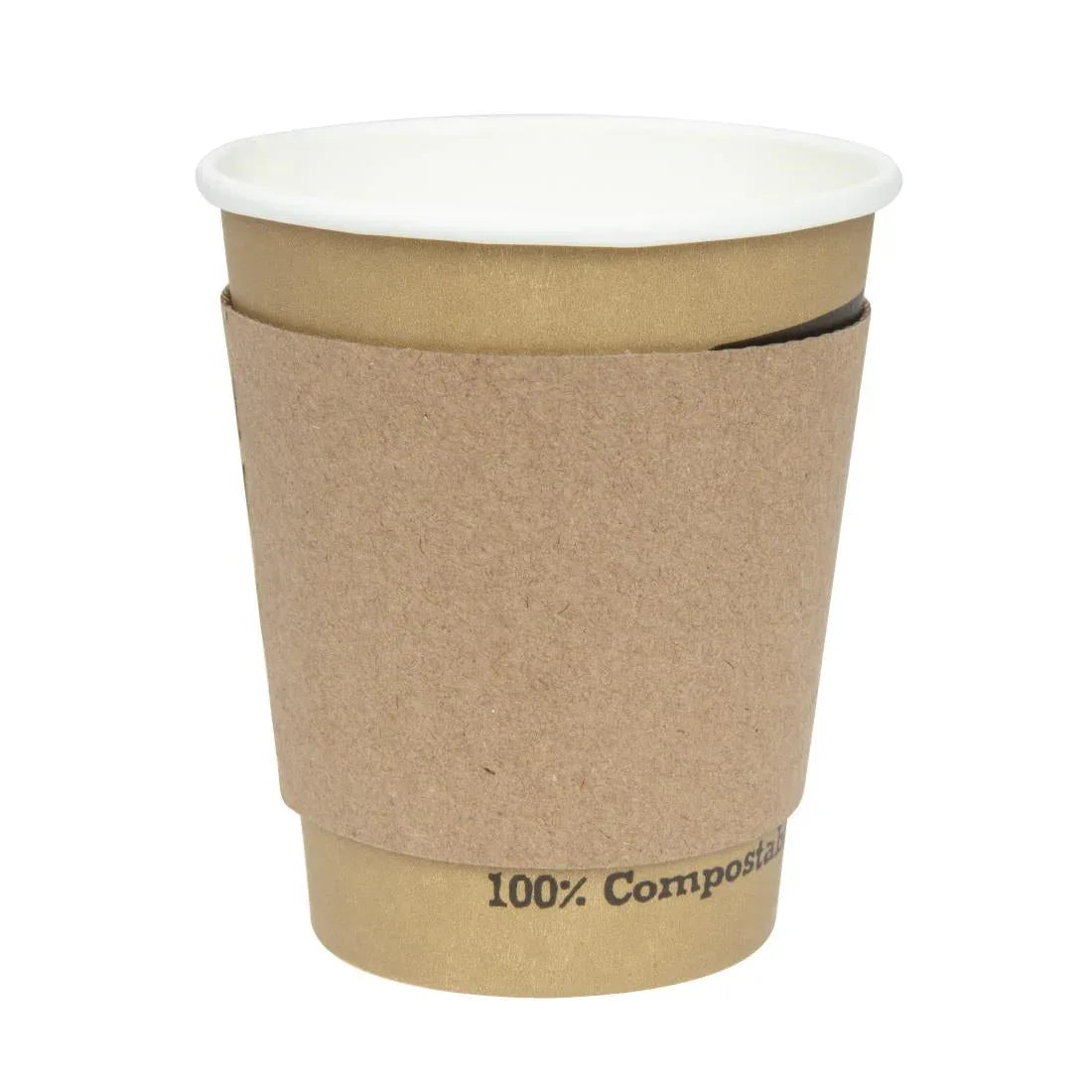 GD328 Corrugated Cup Sleeves for 8oz Cup (Pack of 1000) - JD Catering Equipment Solutions Ltd
