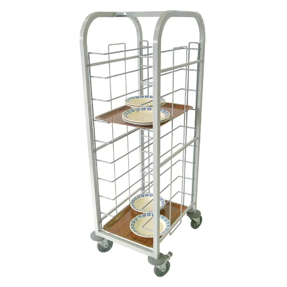 P103 Craven Steel Self Clearing Trolley 10 Shelves - JD Catering Equipment Solutions Ltd