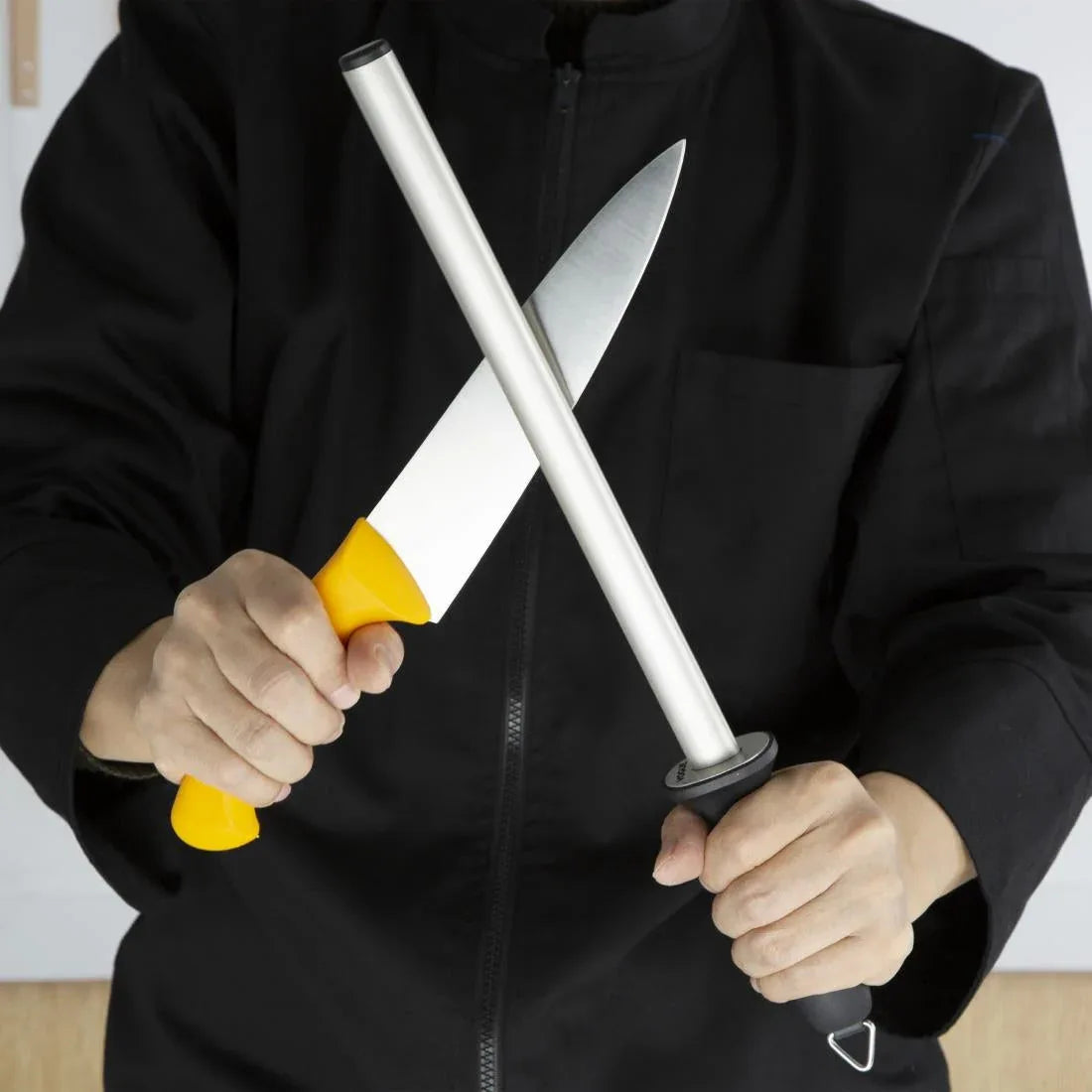 D161 Vogue Diamond Knife Sharpening Steel 30.5cm - JD Catering Equipment Solutions Ltd