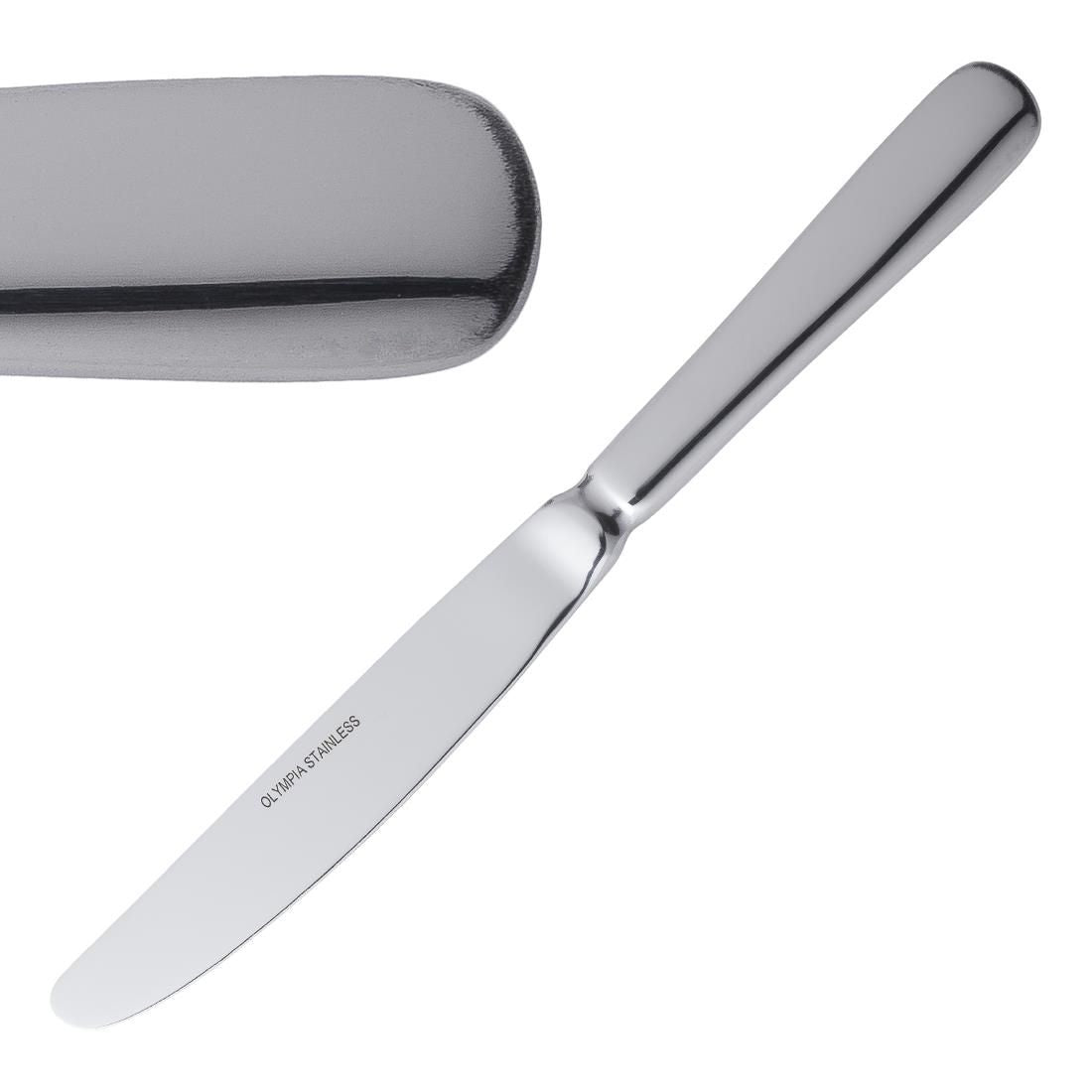 D595 Olympia Baguette Table Knife (Pack of 12) JD Catering Equipment Solutions Ltd