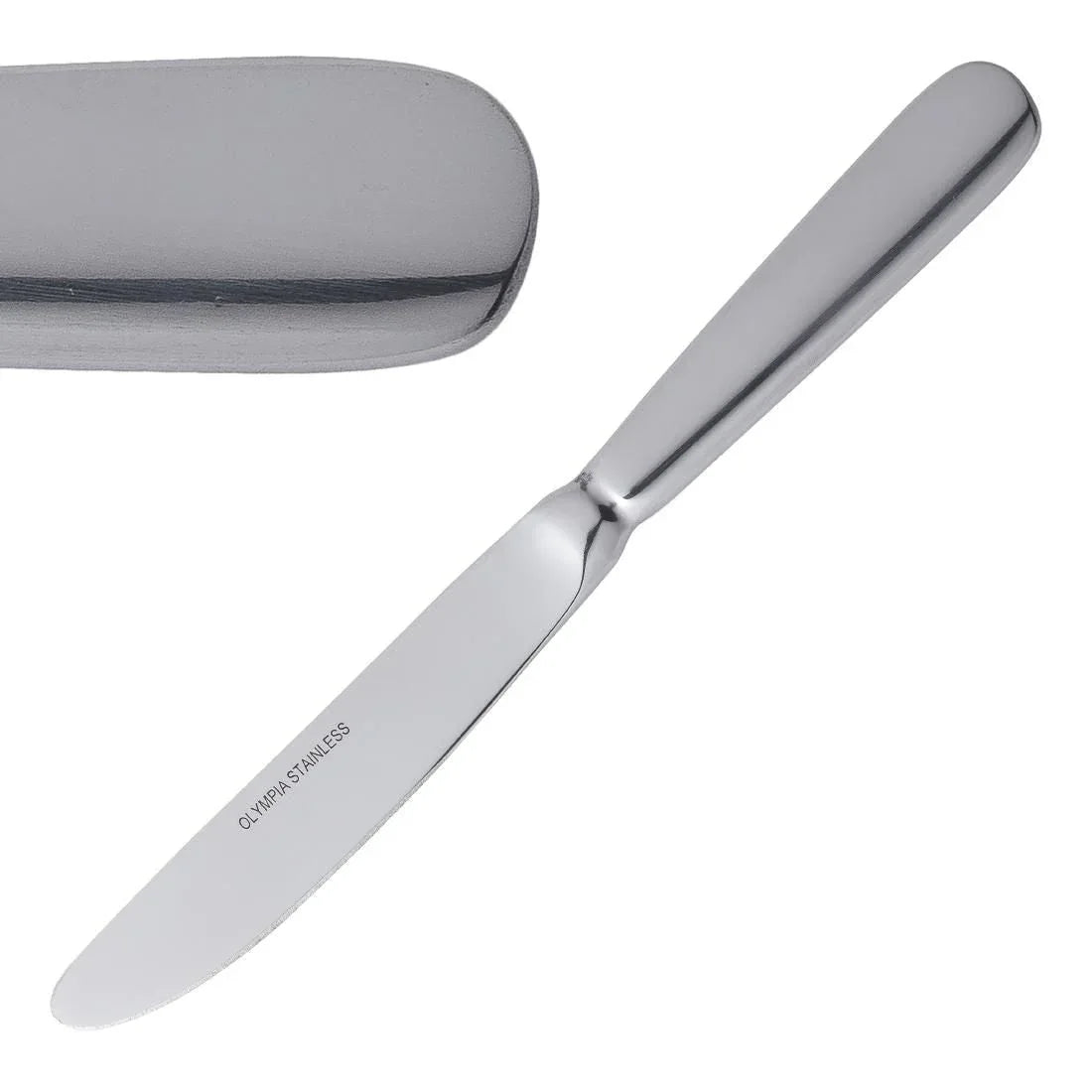 D596 Olympia Baguette Dessert Knife (Pack of 12) - JD Catering Equipment Solutions Ltd