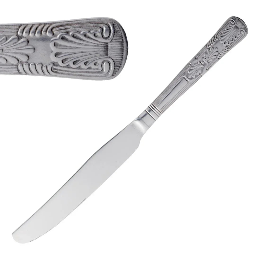 D682 Olympia Kings Solid Handle Table Knife (Pack of 12) - JD Catering Equipment Solutions Ltd
