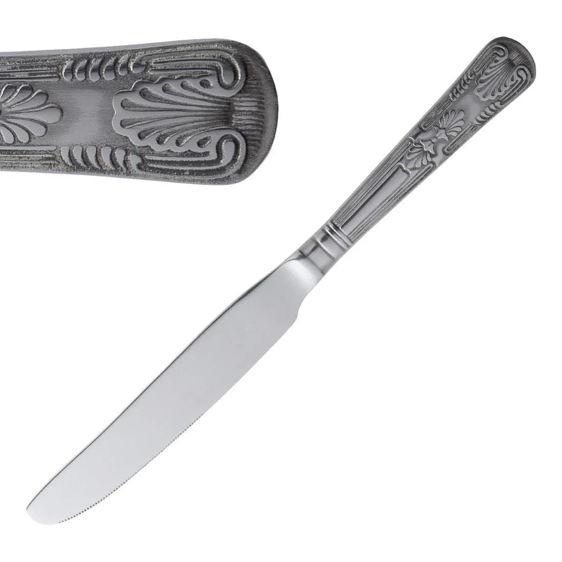 D685 Olympia Kings Solid Handle Dessert Knife (Pack of 12) - JD Catering Equipment Solutions Ltd