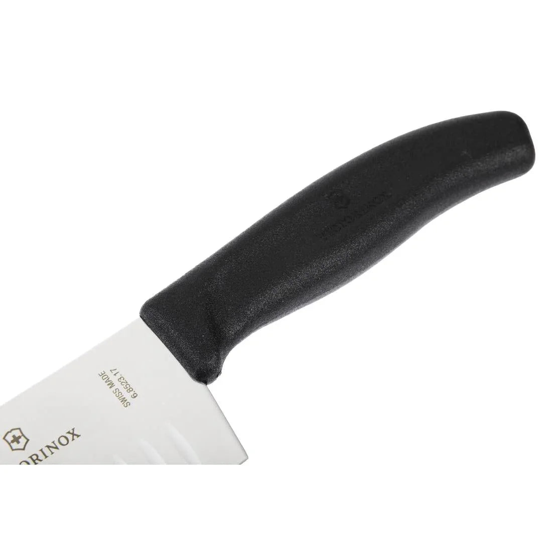D828 Victorinox Santoku Knife Fluted Edge 17cm - JD Catering Equipment Solutions Ltd