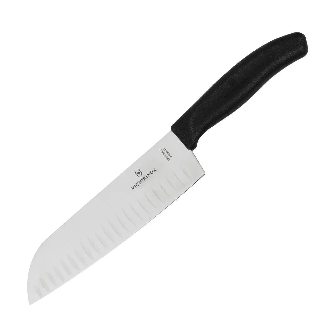 D828 Victorinox Santoku Knife Fluted Edge 17cm - JD Catering Equipment Solutions Ltd