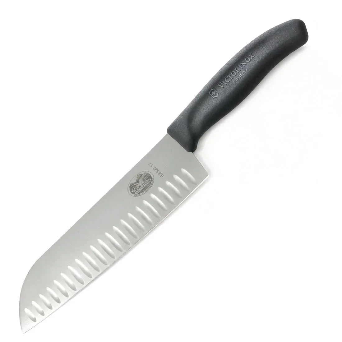 D828 Victorinox Santoku Knife Fluted Edge 17cm - JD Catering Equipment Solutions Ltd