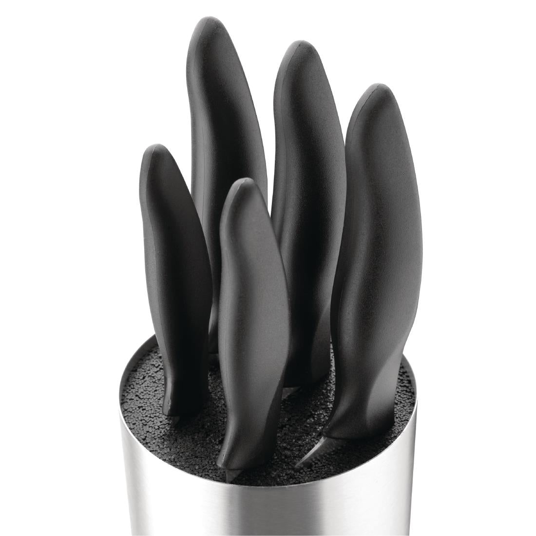 DA083 Nisbets Essentials Knife Block and Knives Set JD Catering Equipment Solutions Ltd