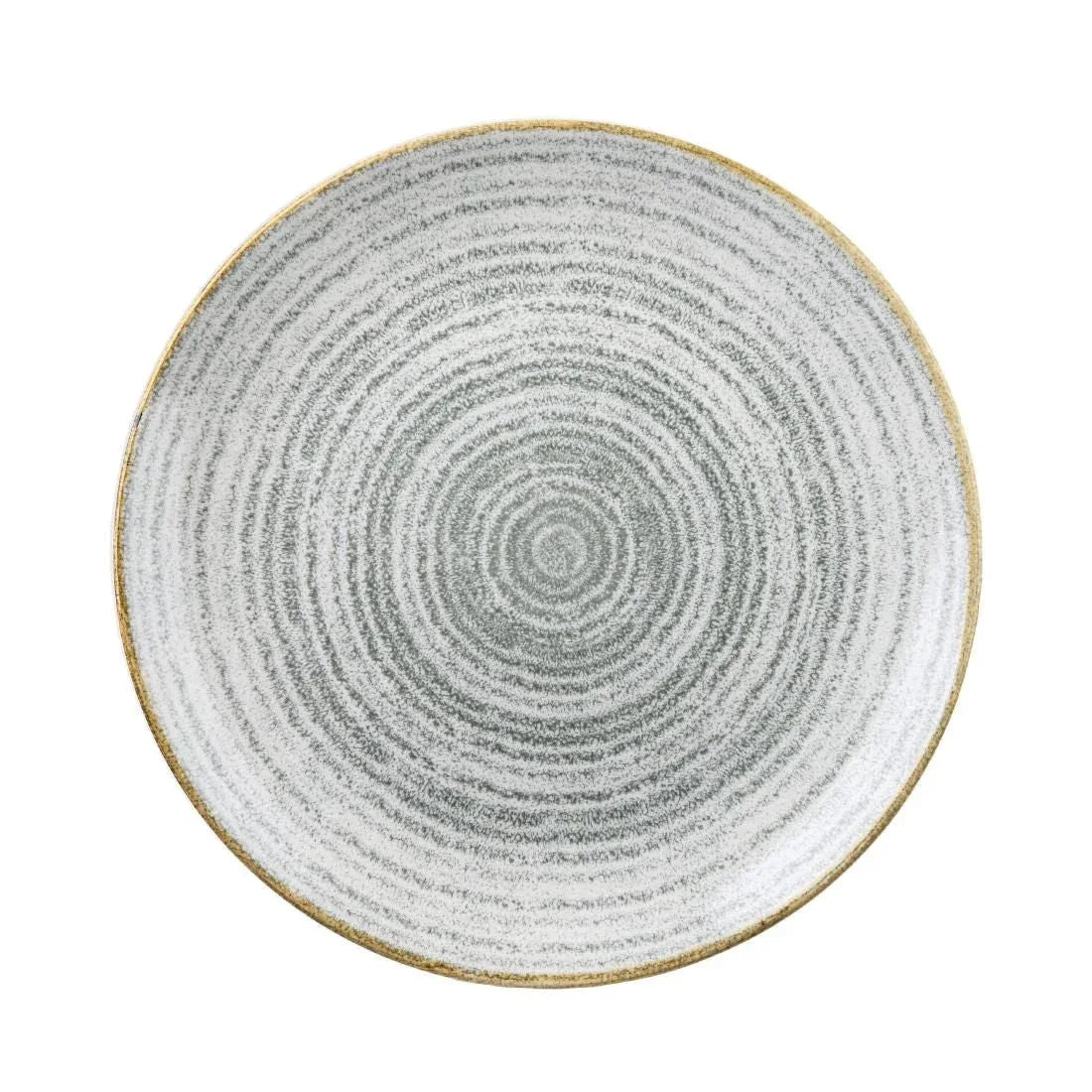 DA268 Churchill Studio Prints Homespun Stone Grey Coupe Plate 288mm (Pack of 12) - JD Catering Equipment Solutions Ltd