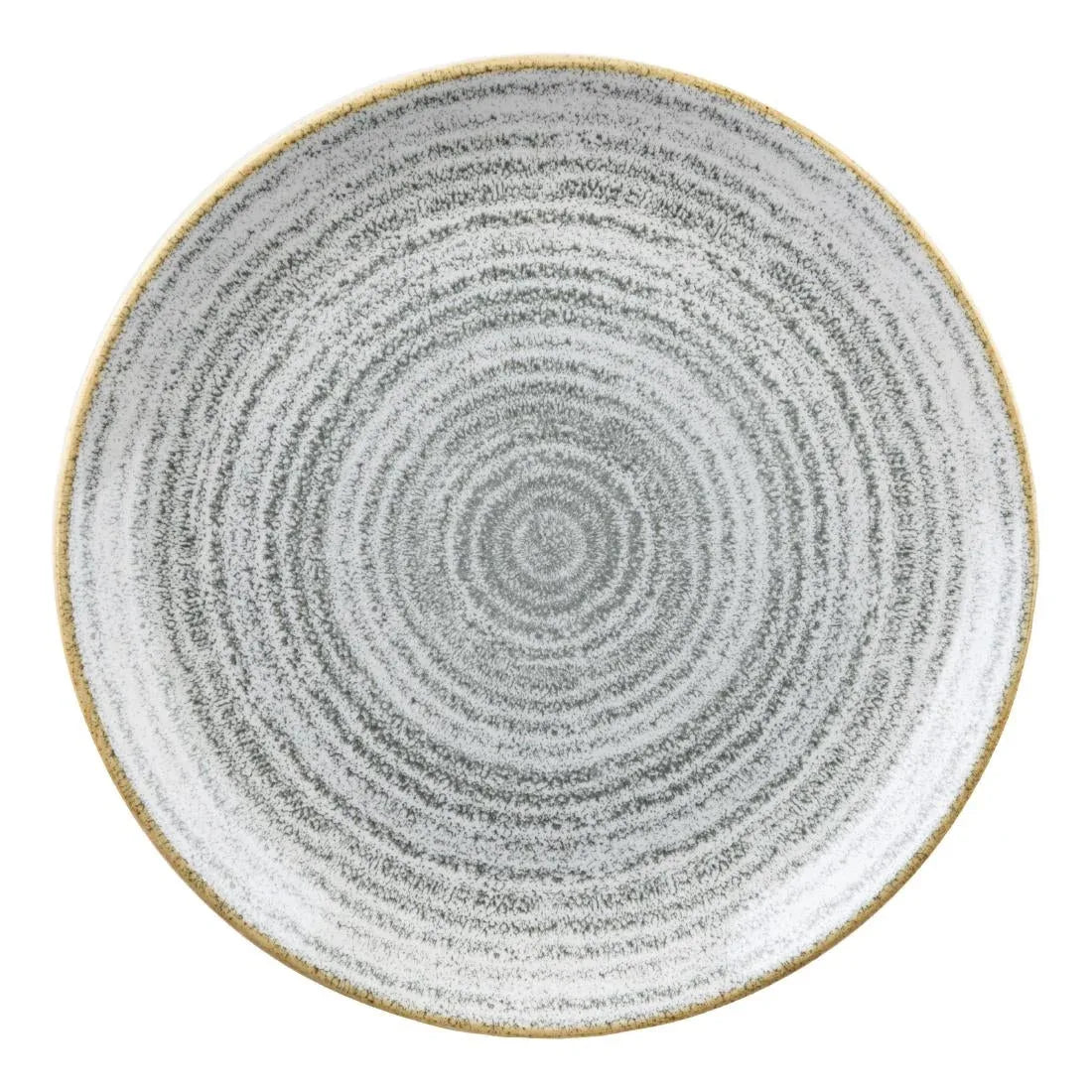 DA270 Churchill Studio Prints Homespun Stone Grey Coupe Plate 217mm (Pack of 12) - JD Catering Equipment Solutions Ltd