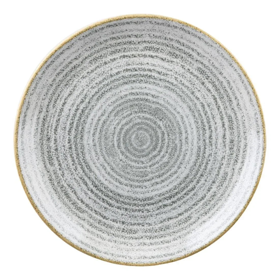 DA270 Churchill Studio Prints Homespun Stone Grey Coupe Plate 217mm (Pack of 12) - JD Catering Equipment Solutions Ltd