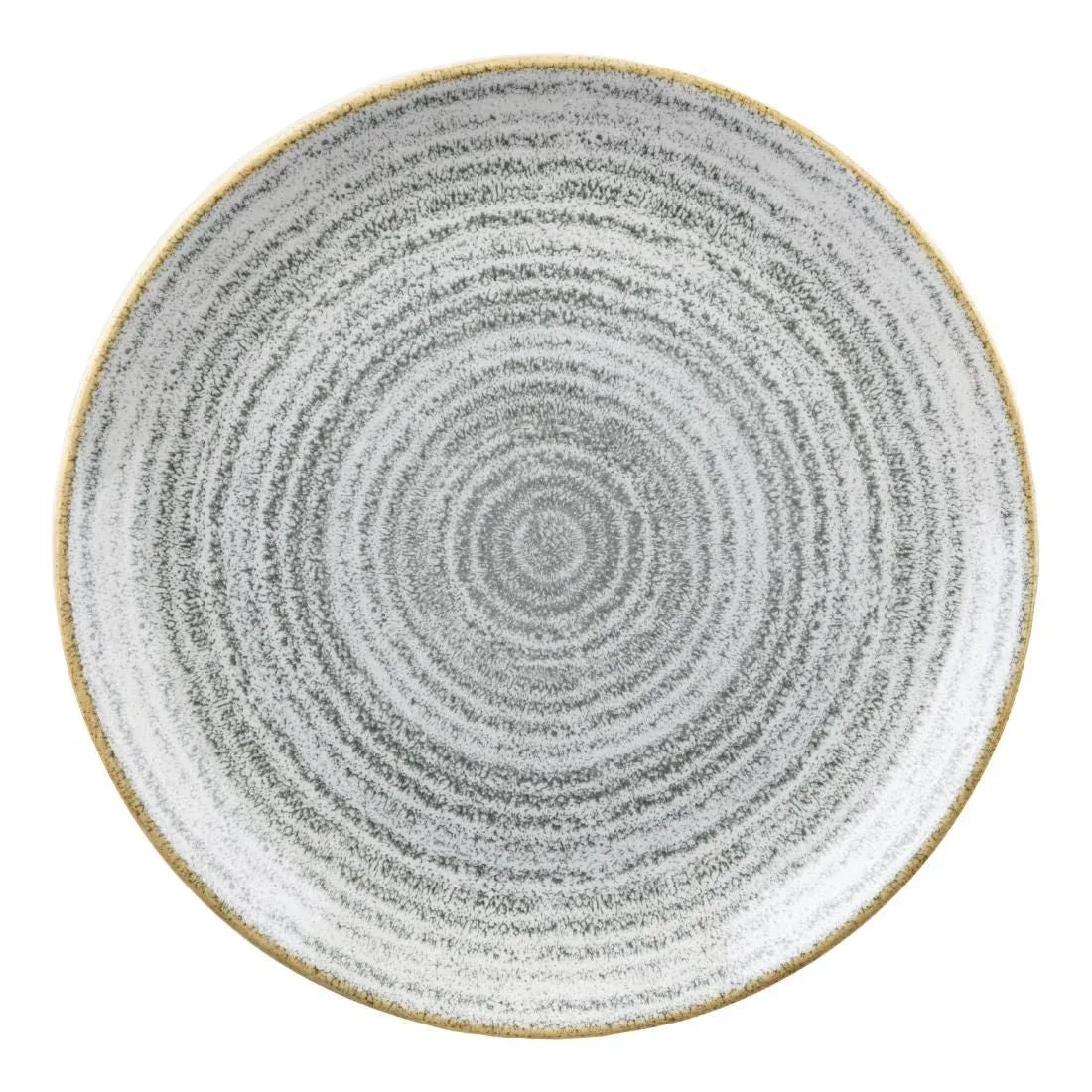 DA271 Churchill Studio Prints Homespun Stone Grey Coupe Plate 165mm (Pack of 12) - JD Catering Equipment Solutions Ltd