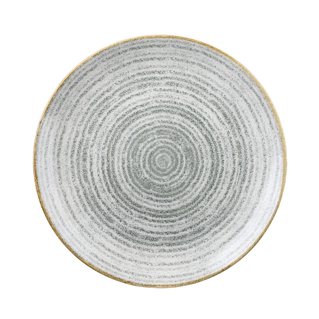 DA272 Churchill Studio Prints Homespun Stone Grey Coupe Bowl 248mm (Pack of 12) - JD Catering Equipment Solutions Ltd