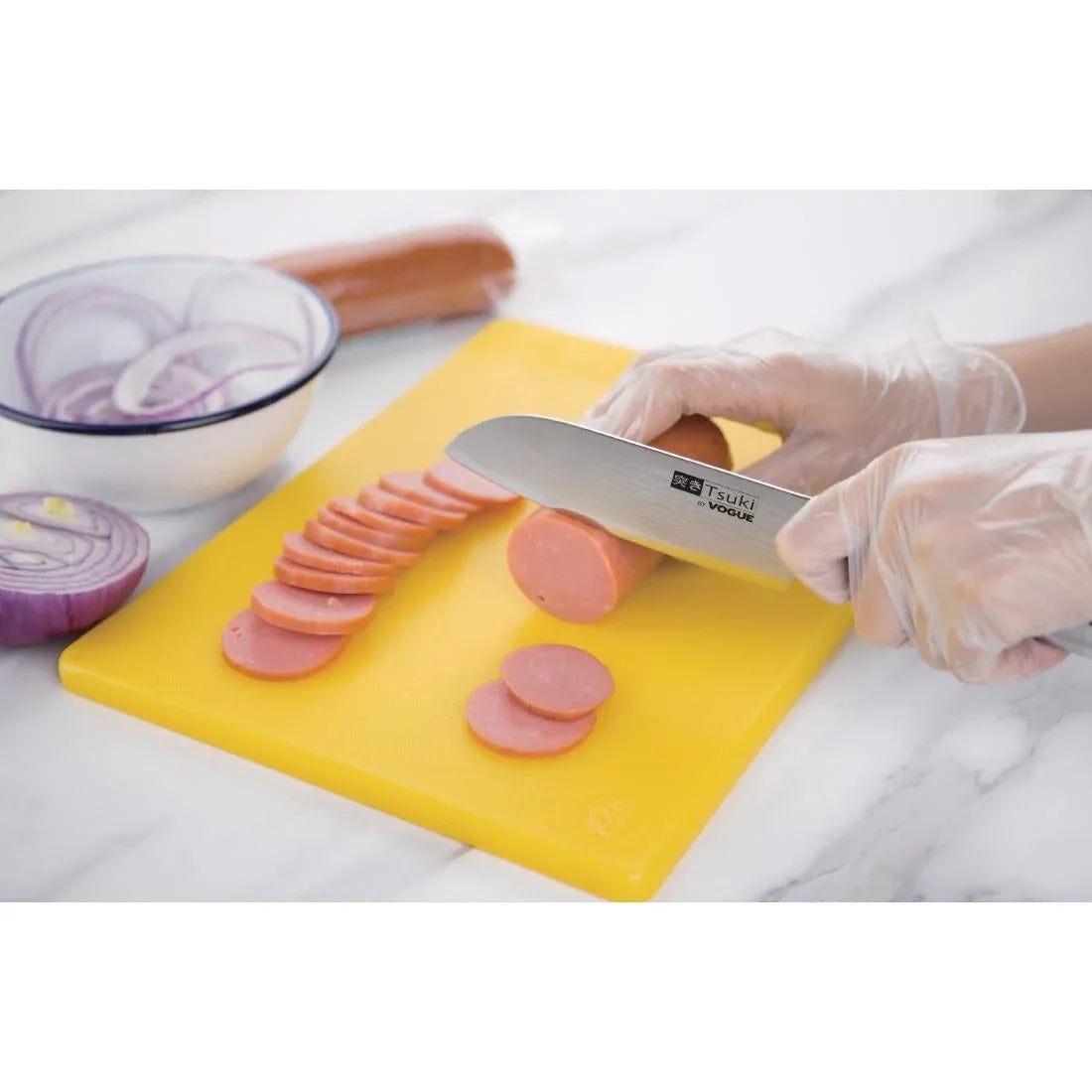 DA444 Vogue Tsuki Series 8 Santoku Knife 14.3cm - JD Catering Equipment Solutions Ltd